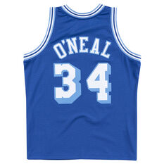 Los Angeles Lakers Shaquille O'Neal Mens 1996-97 Alternate Replica Swingman Jersey Blue S, , rebel_hi-res